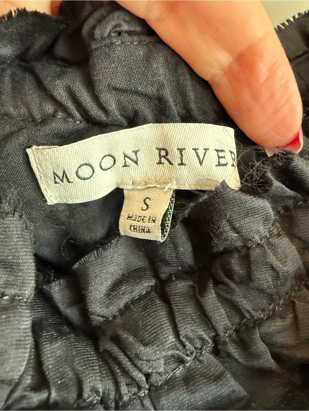 Moon River Smocked Strapless Black Midi Dress - Picture 13 of 15